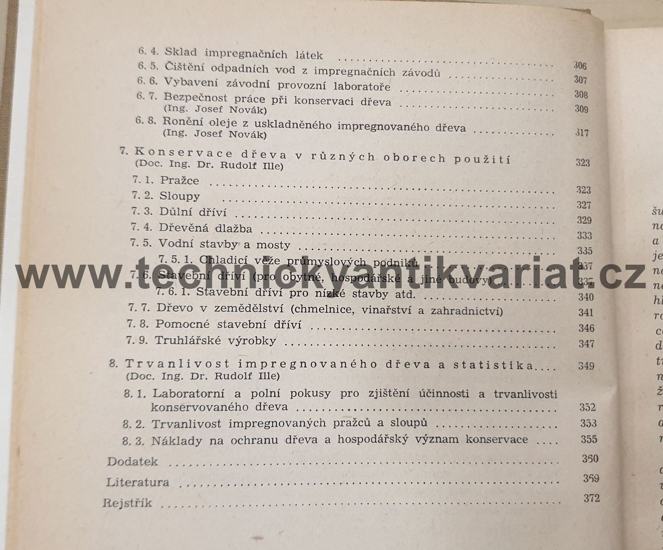 Konservace dřeva - Rudolf Ille (1958)