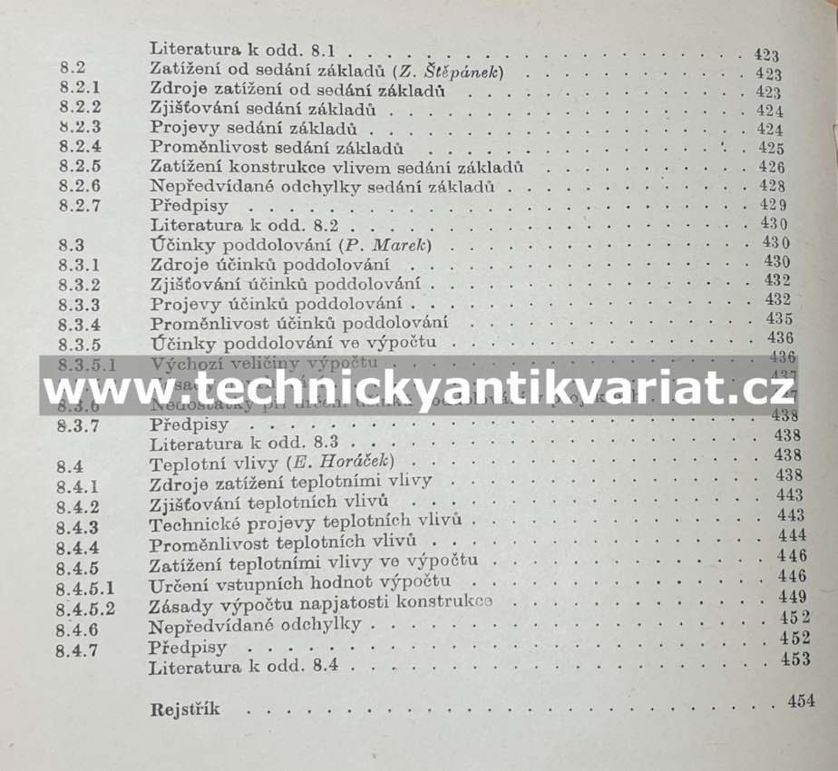 Zatížení stavebních konstrukcí - Tichý (1987)