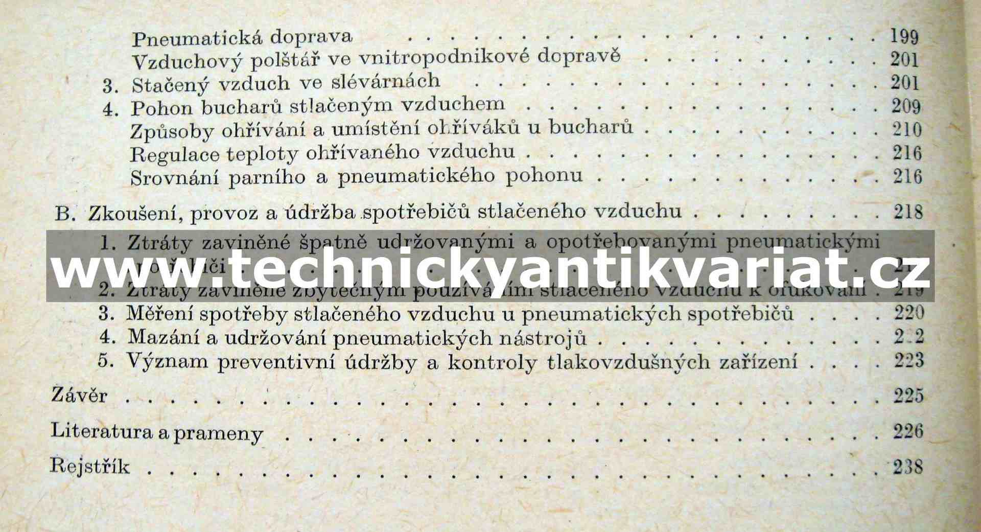 Stlačený vzduch v průmyslu - A. Drozd (1962)