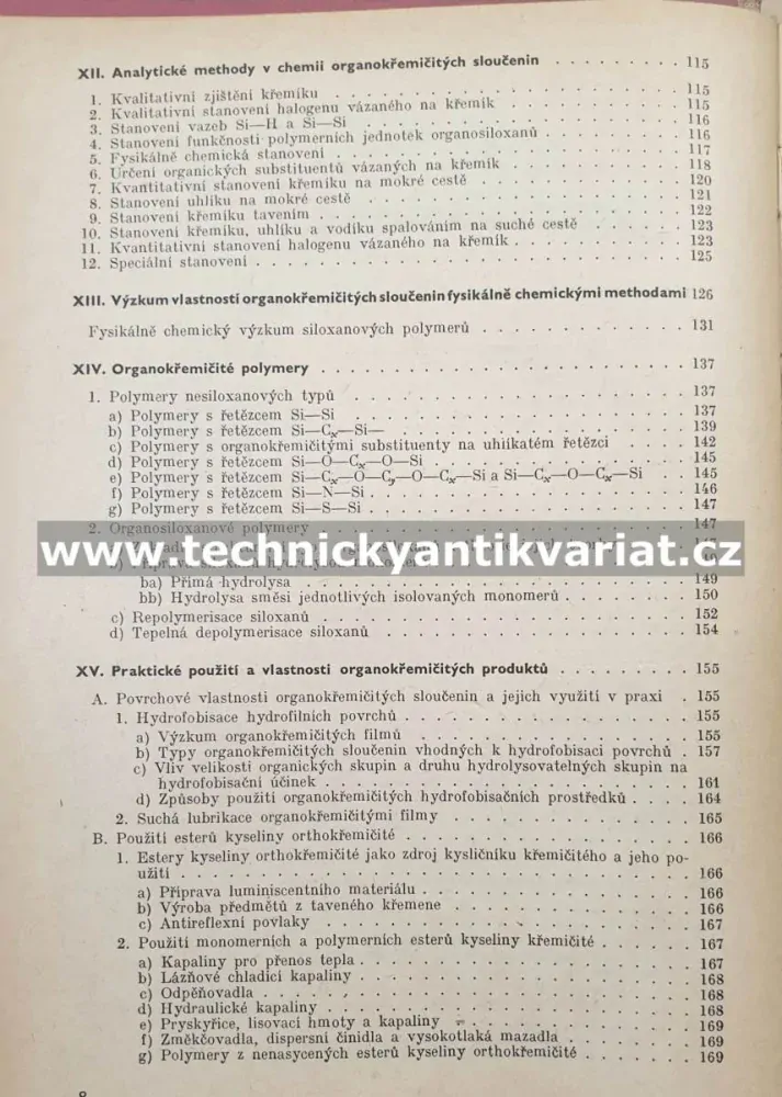 Silikony - Bažant, Chvalovský, Rathouský (1954)