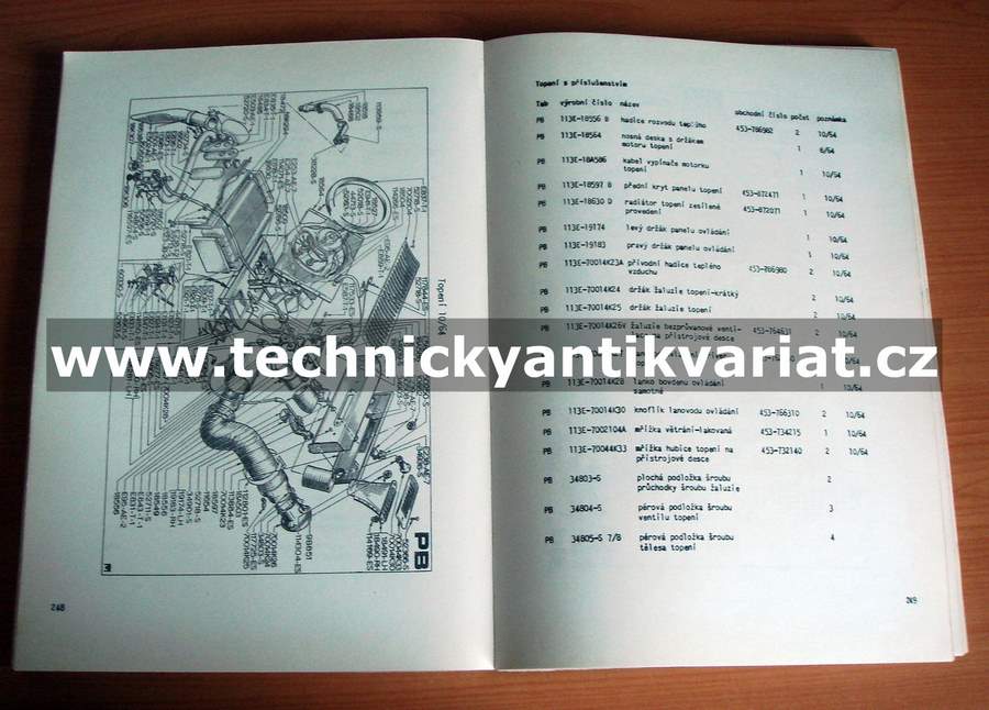 Ford Cortina 1962/1966 katalog náhradních dílů