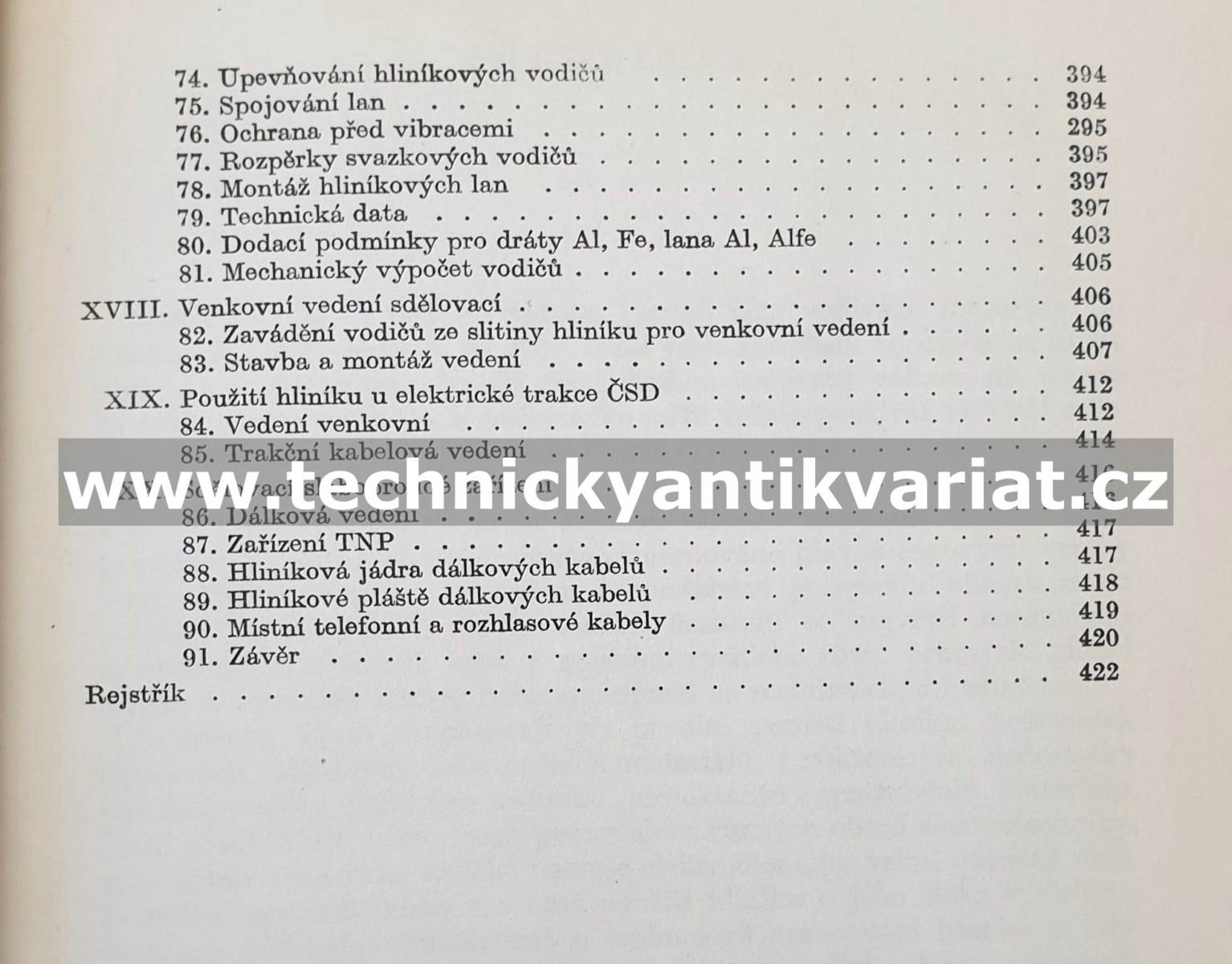 Hliník a jeho použití v elektrotechnice - Větrovec, Pařez (1962)