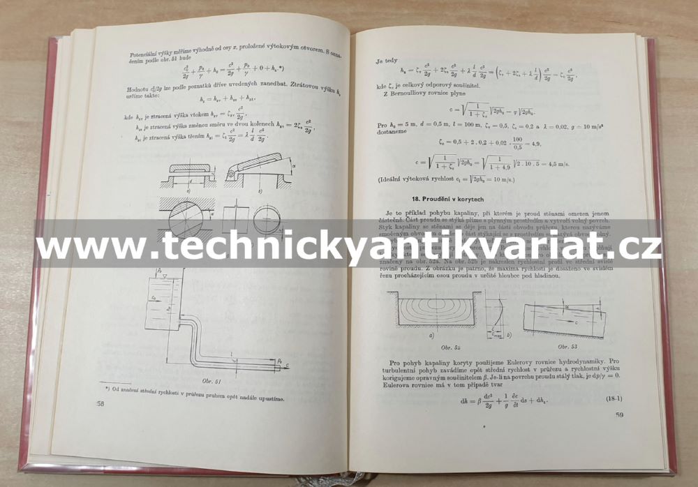 Technická mechanika pro elektrotechnické obory II. Hydromechanika a termodynamika - Hašek, Nožička (1968)