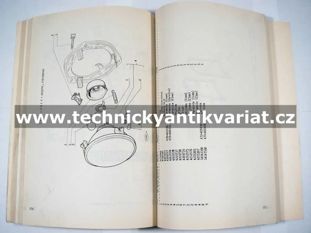 Fiat 128 - Katalog náhradních dílů (1975)
