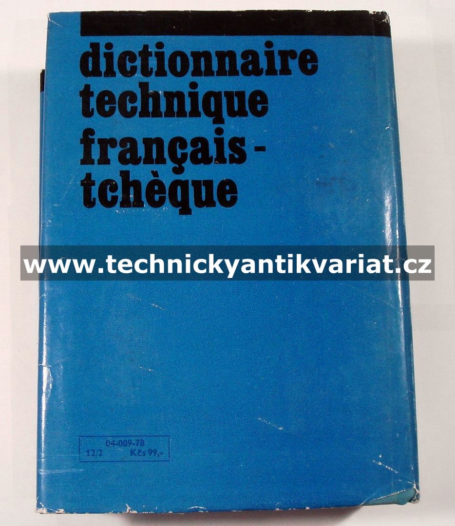 Francouzsko-český technický slovník