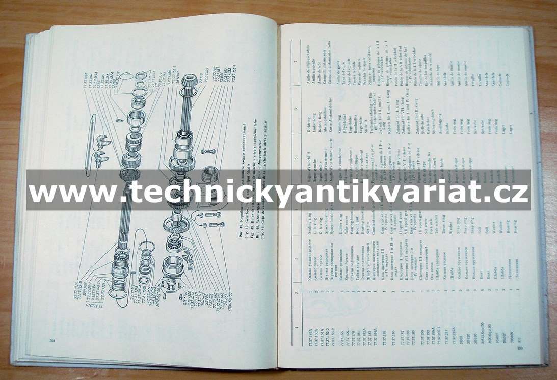 Traktor DT 75M - katalog náhradních dílů (1981)