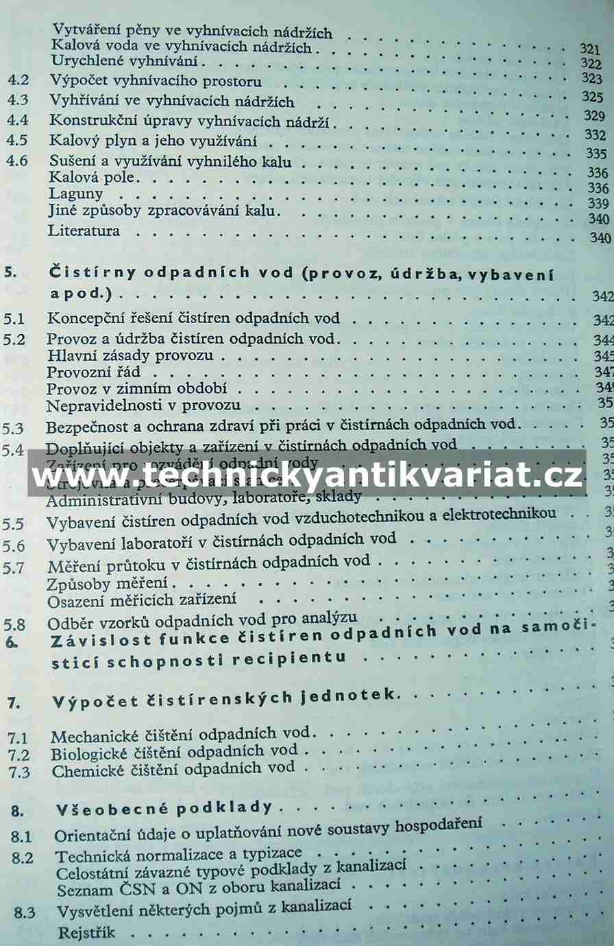 Odvádění a čištění odpadních vod ze sídlišť - Štícha, Bulíček, Hála (1970)
