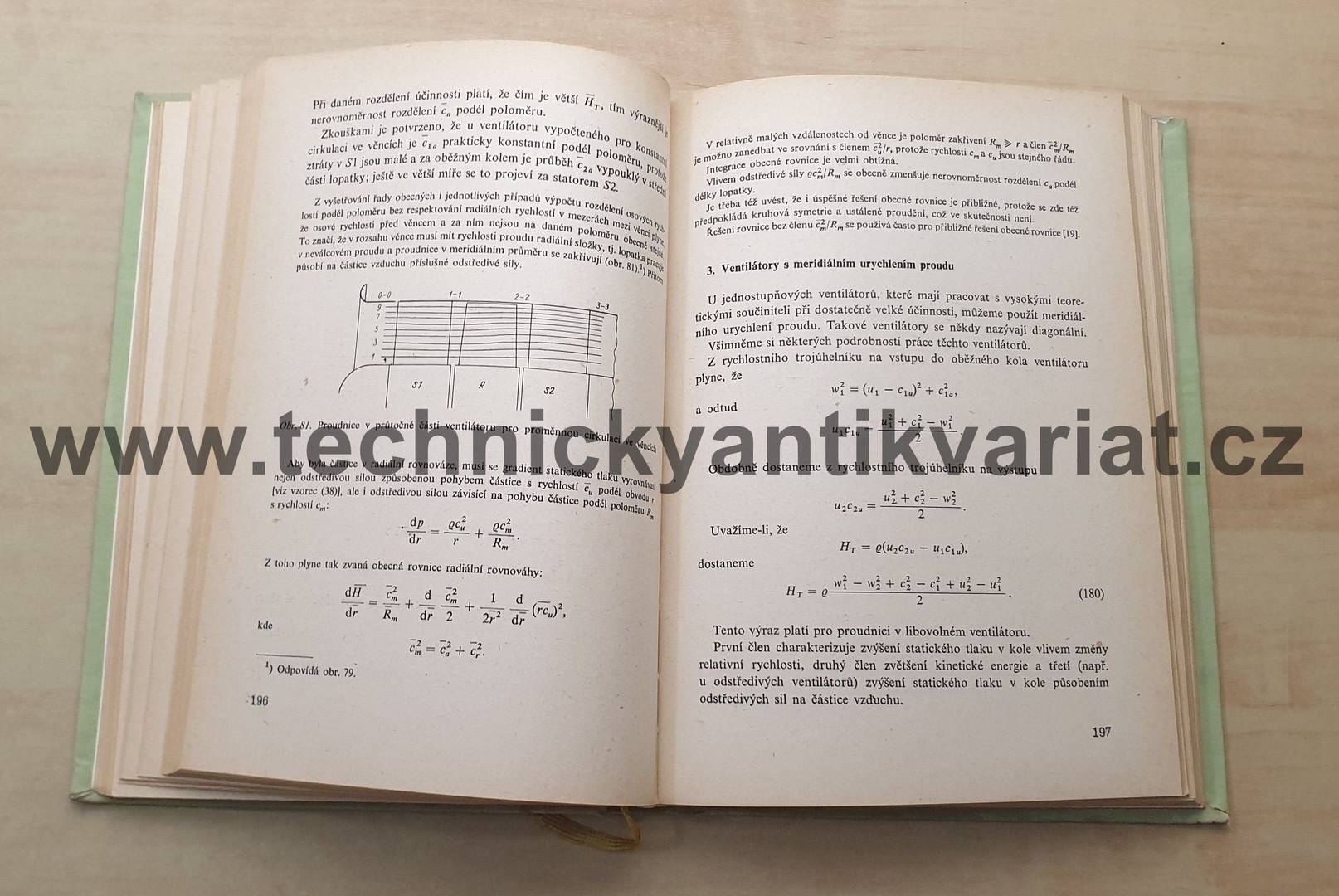 Aerodynamika osových ventilátorů a jejich konstrukční prvky (1962)