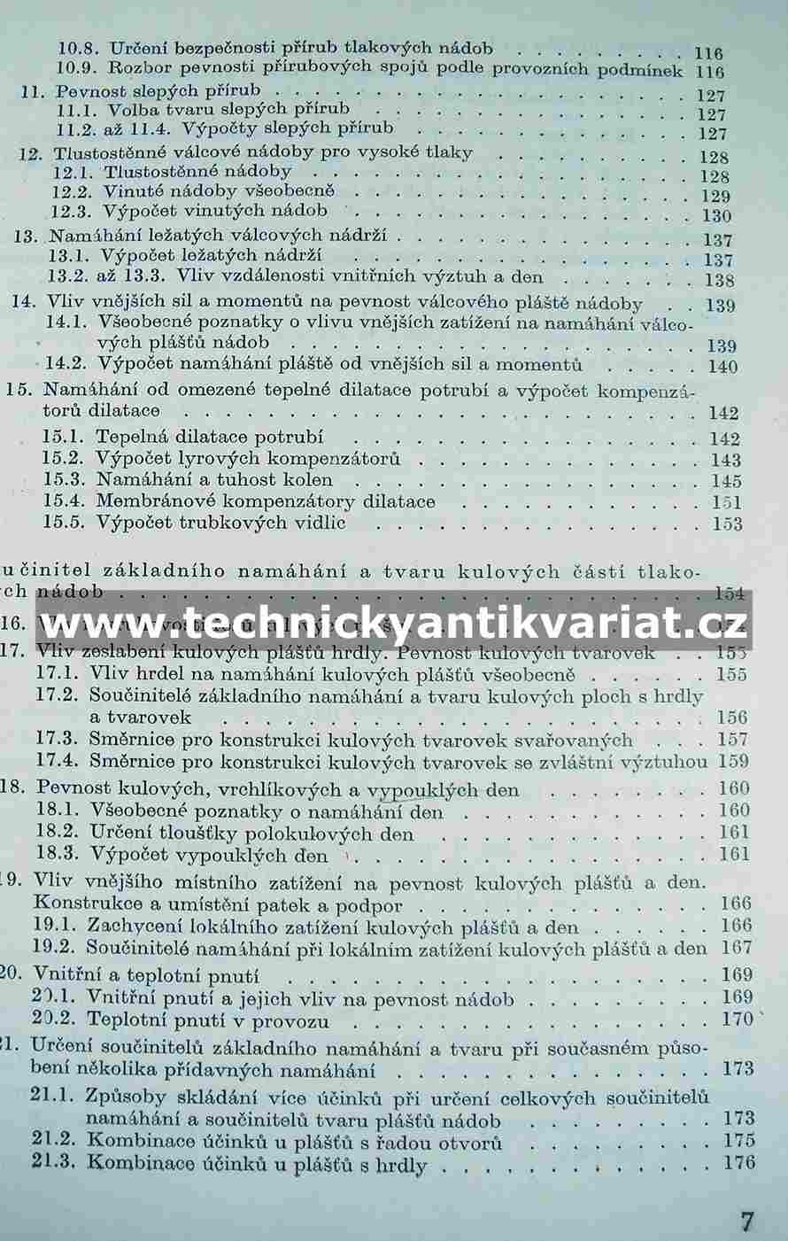 Výpočty pevnosti tlakových nádob - Jaroslav Němec (1962)