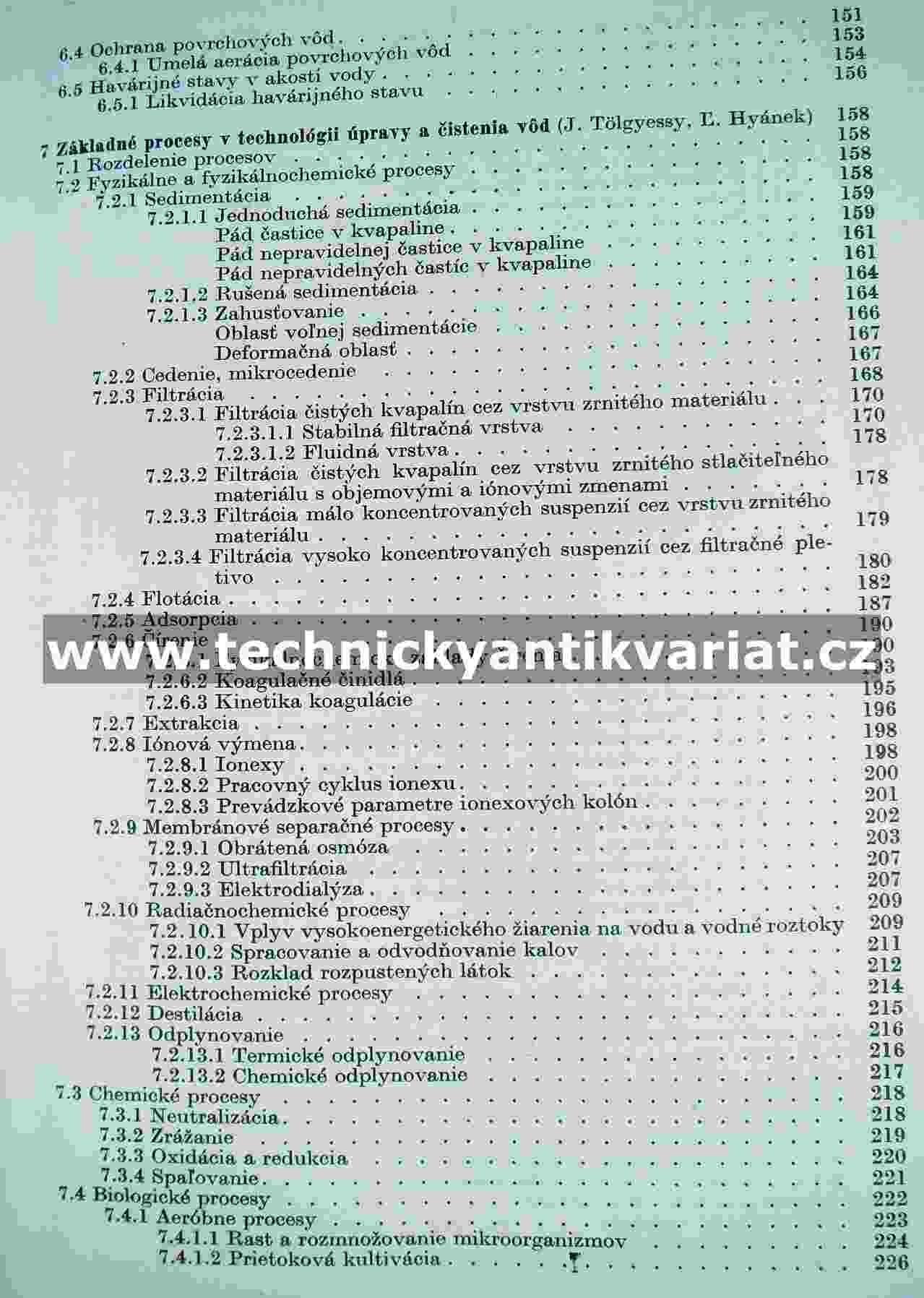 Získavanie úprava čistenie a ochrana vod - Martoň, Tolgyessy, Hyanek, Piatrik (1984)