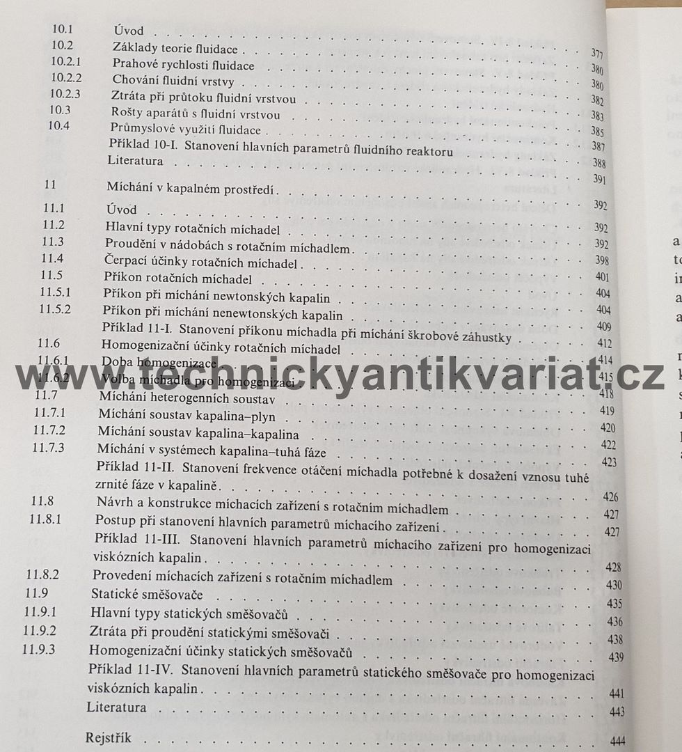 Hydraulické pochody v chemickém a potravinářském průmyslu - Novák, Rieger, Vavrd (1989)