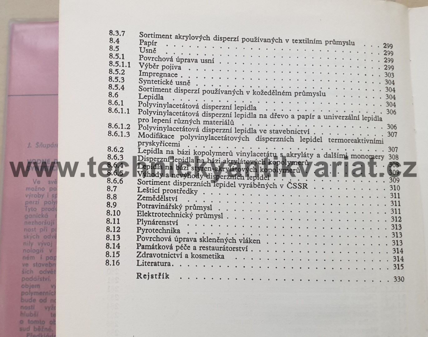Vodné disperze syntetických polymerů - J. Šňupárek ml., L. Formánek (1979)