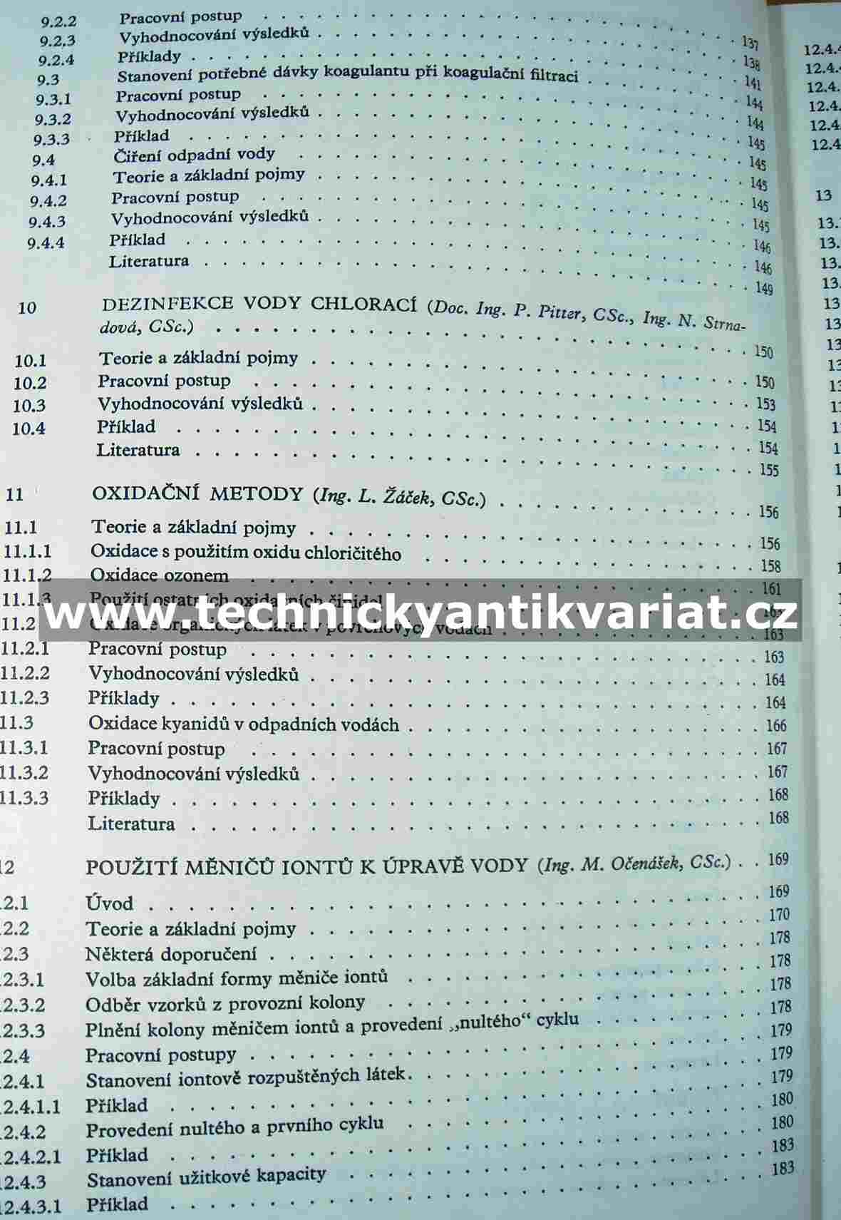 Laboratorní metody v technologii vody - Pitter, Tuček, Chudoba, Žáček (1983)