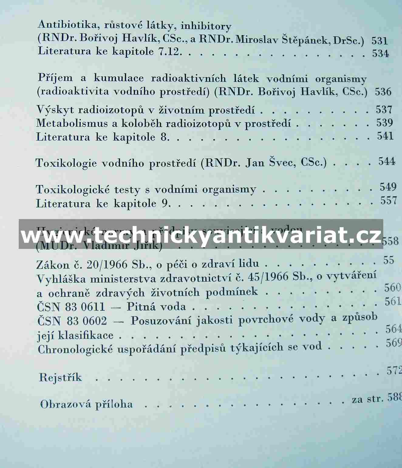Hygienický význam životních dějů ve vodách