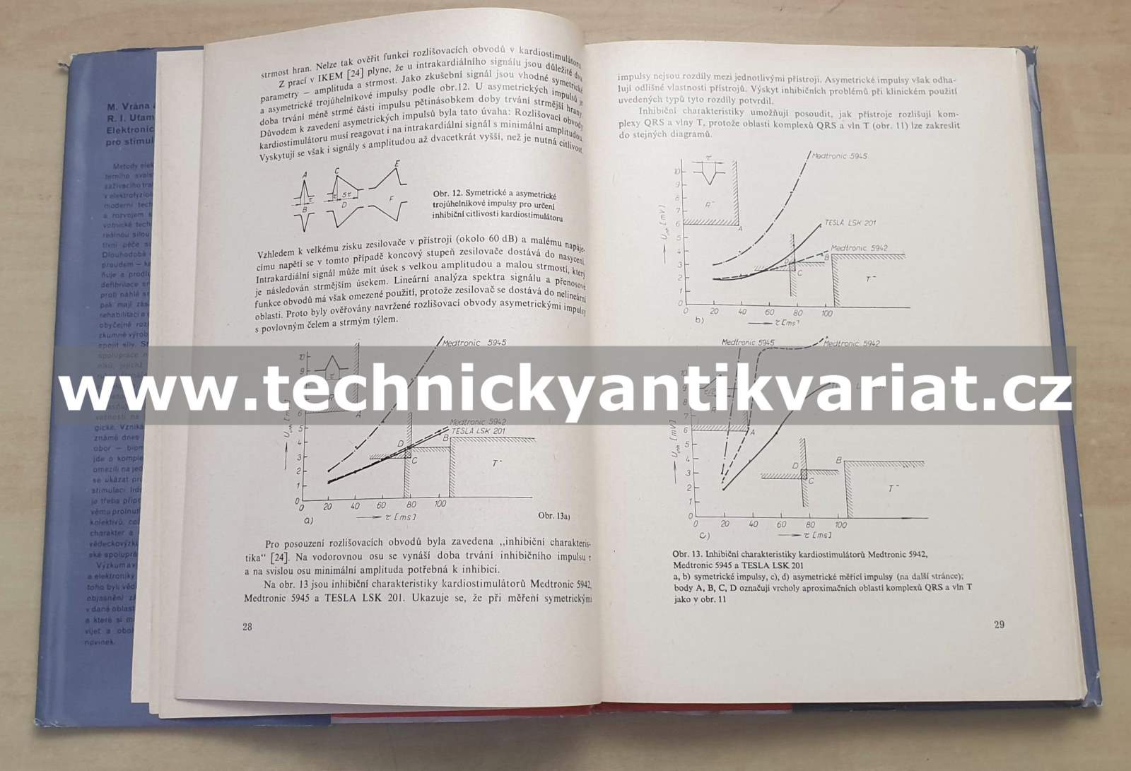 Elektronické přístroje pro stimulaci orgánů a tkání - M. Vrána, R. I. Uťamyšev (1984)