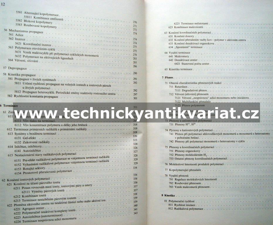 Mechanismus a kinetika polymerací