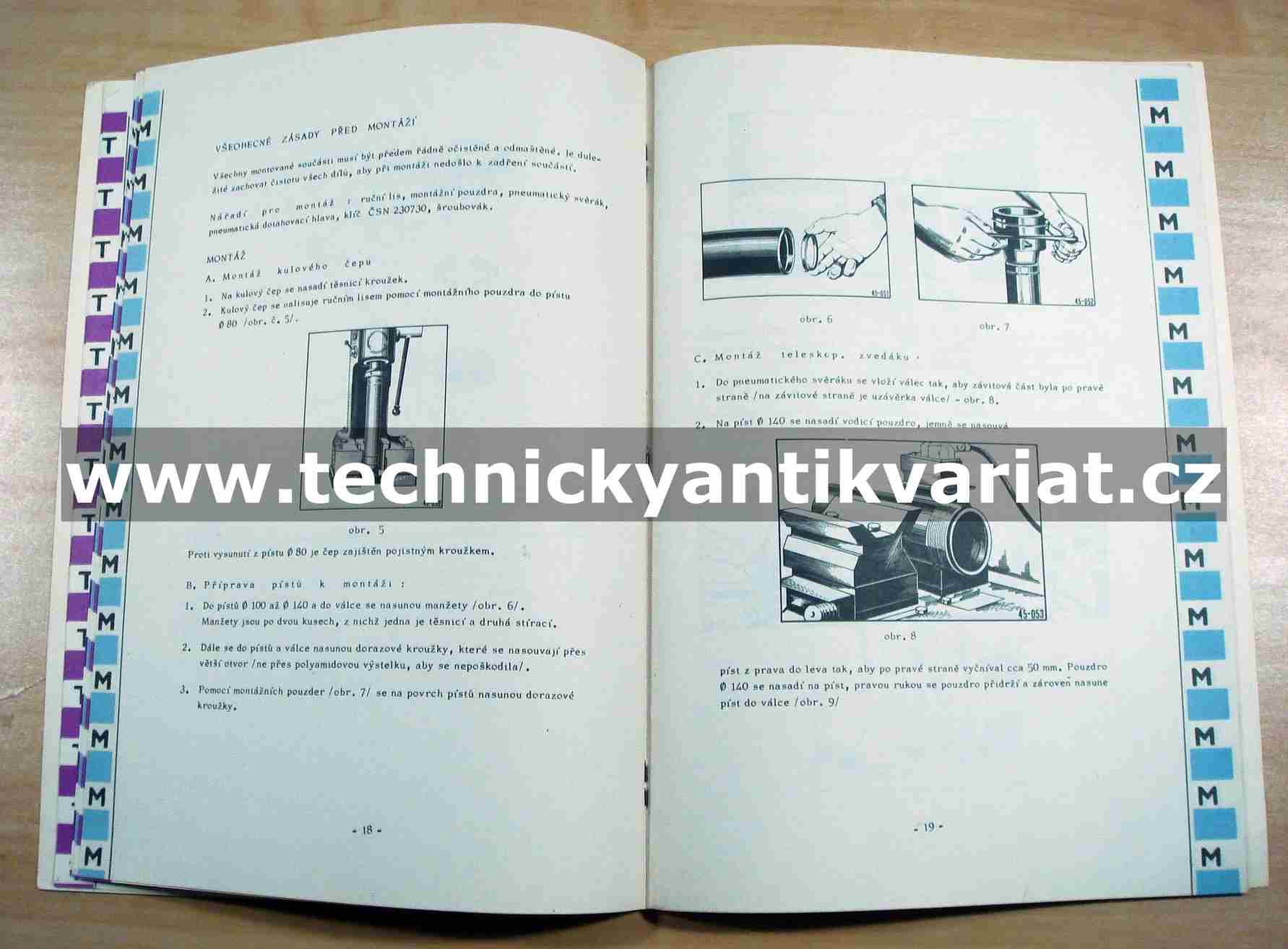 Škoda 706 MT Hydraulické sklápěcí zařízení
