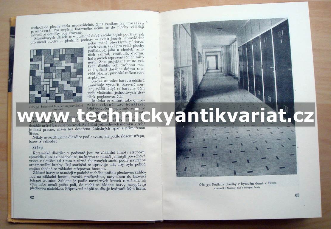 Keramické obklady a dlažby budov - Benda, Chmela, Chroust (1960)