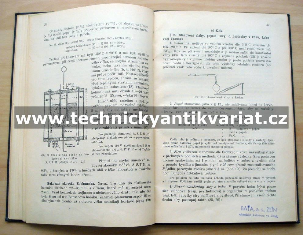 Chemický rozbor a zkoušení uhlí a koku