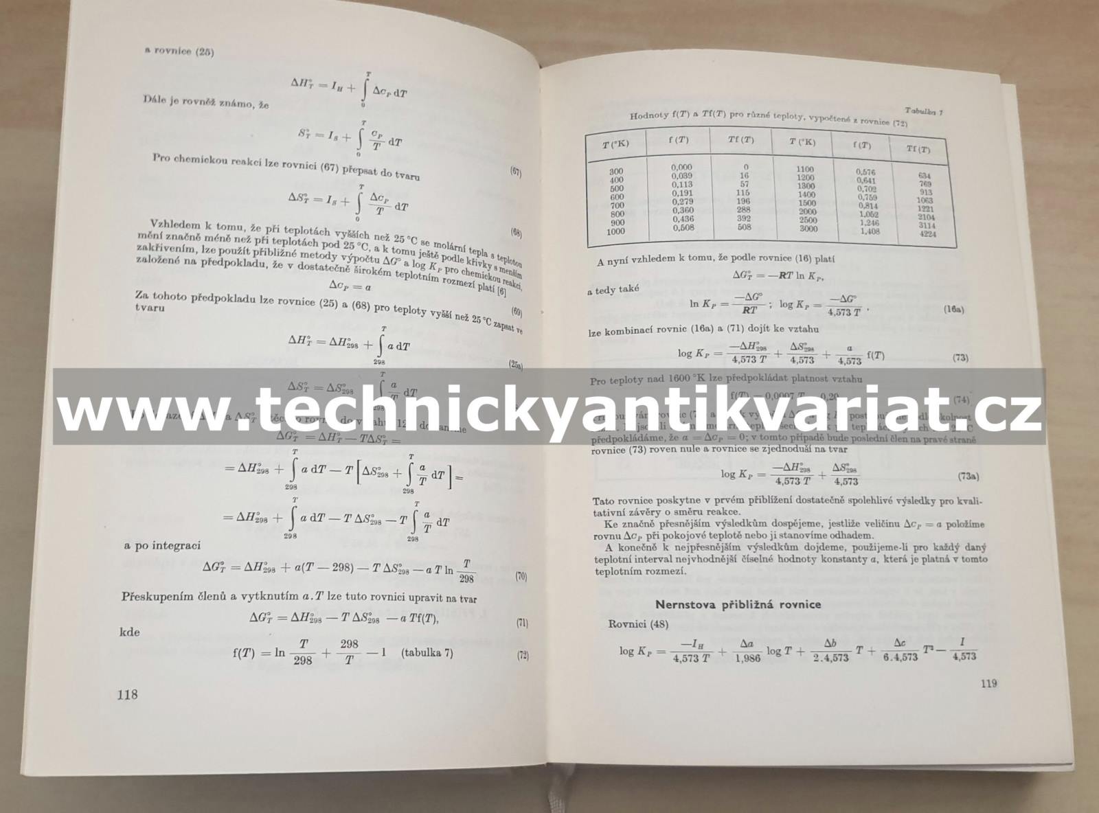 Termodynamické výpočty petrochemických pochodů - A. A. Vvedenskij (1963)