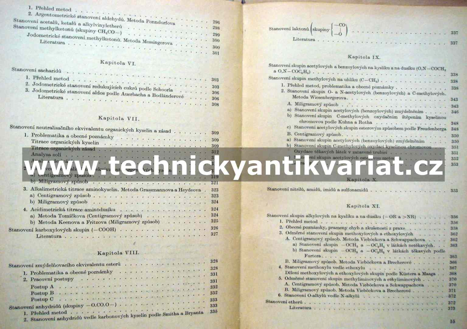 Organická analysa II.