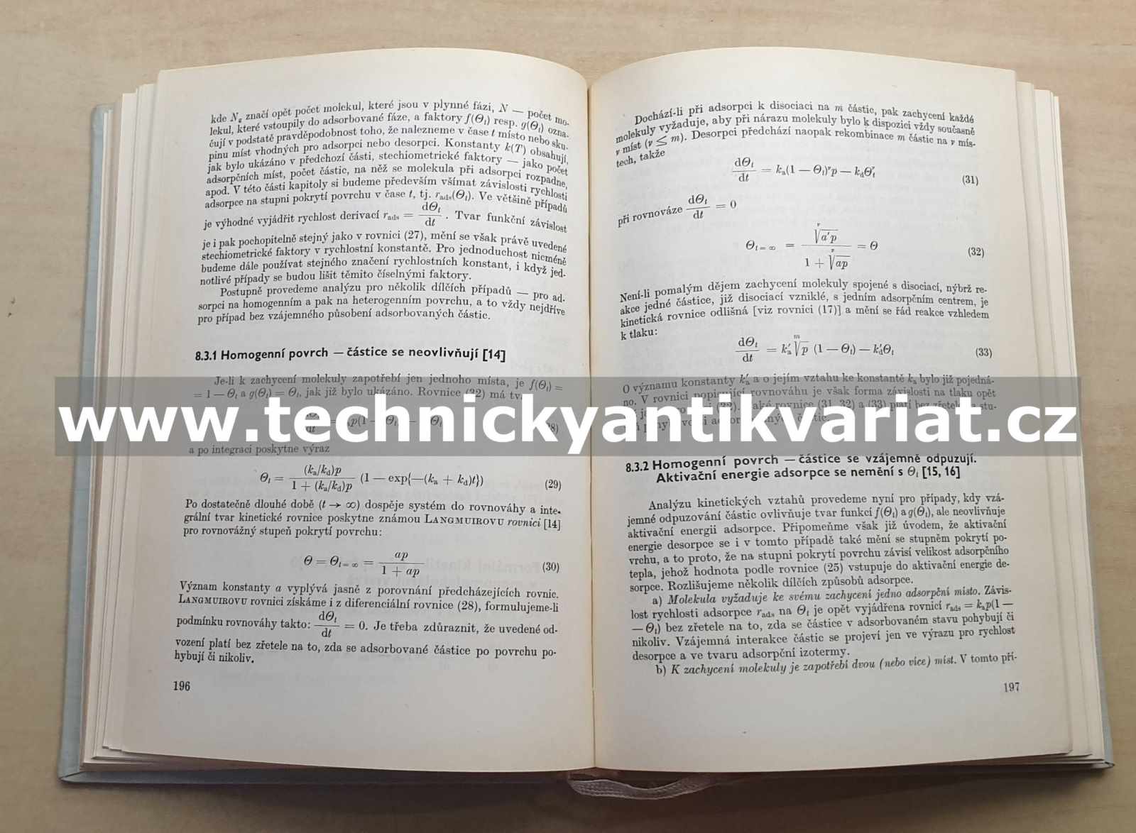 Adsorpce na tuhých látkách - Ponec, Knor, Černý (1968)