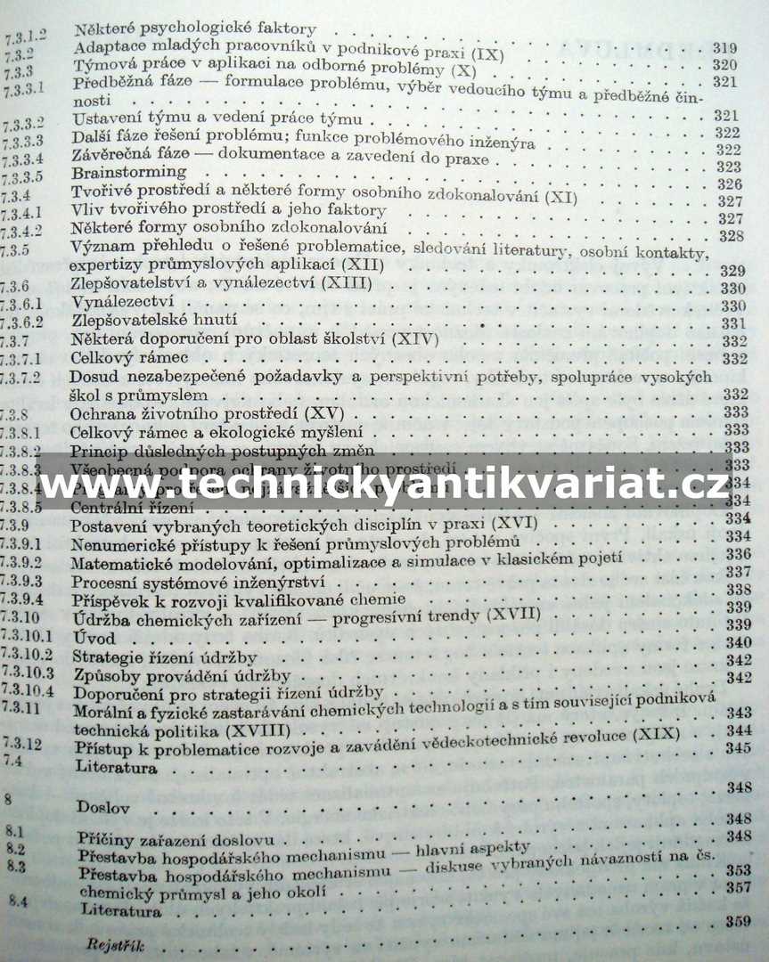 Racionalizace chemických výrob - Čermák, Michálek, Poživil (1989)