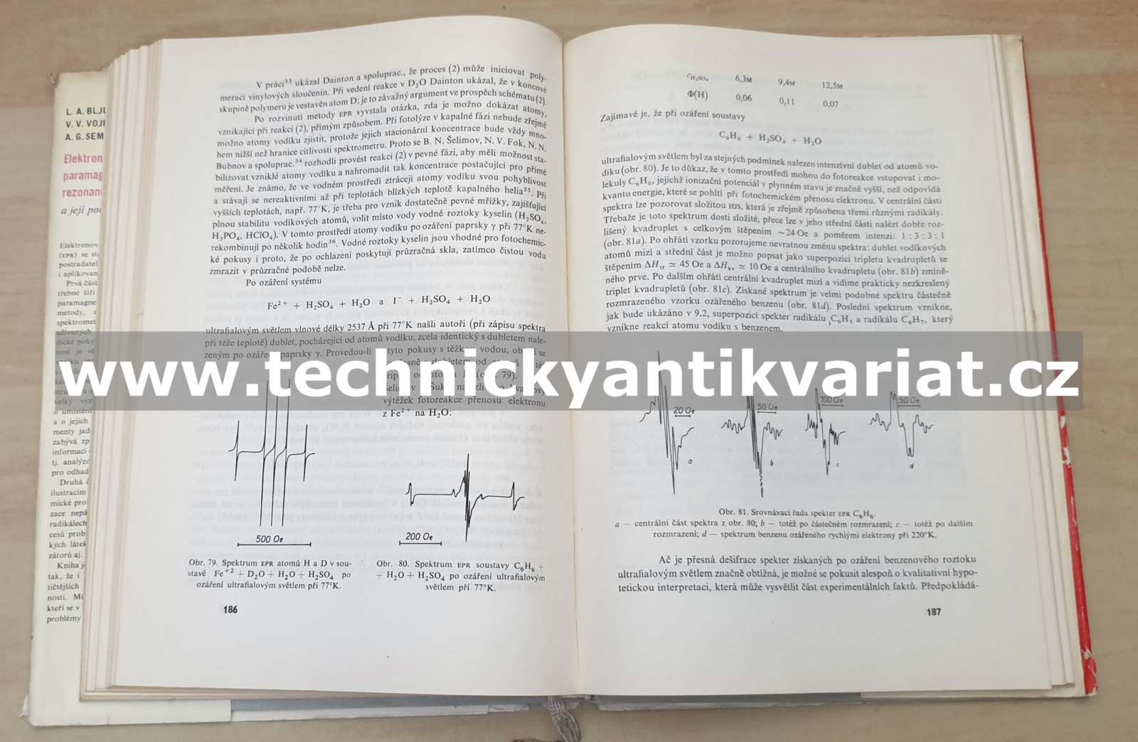 Elektronová paramagnetická rezonance - Bljumenfeld, Vojevodskij, Semenov (1967)