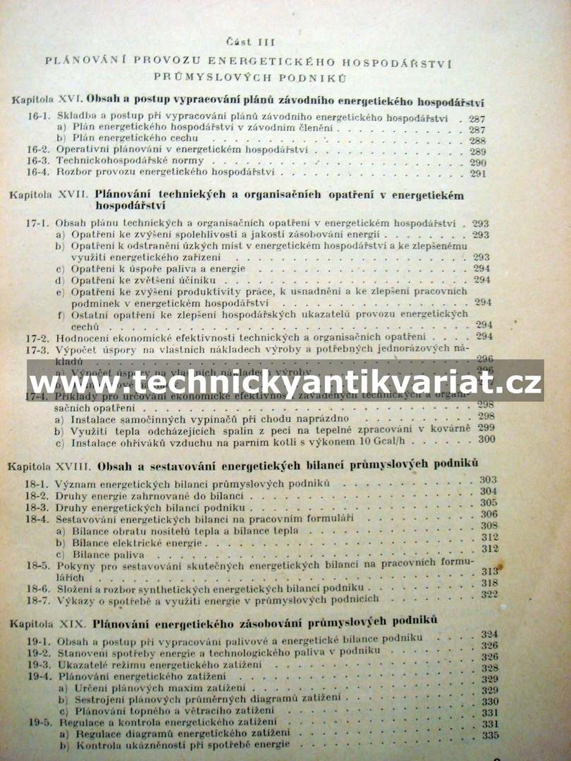 Organisace a plánování energetického hospodářství v průmyslových závodech
