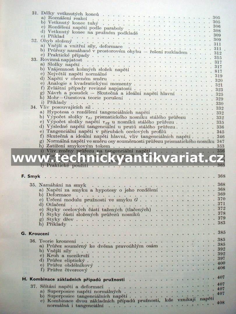 Nauka o pružnosti a pevnosti I. Technická pružnost - Jan Ducháček (1957)