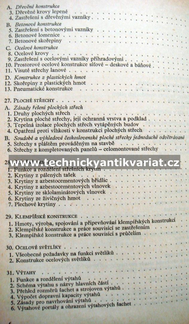 Konstrukce pozemních staveb I.II. (1971)
