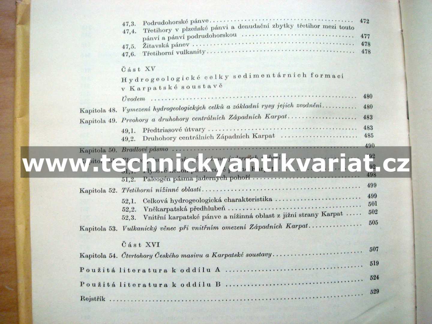 Hydrologie ČSSR I. prosté vody