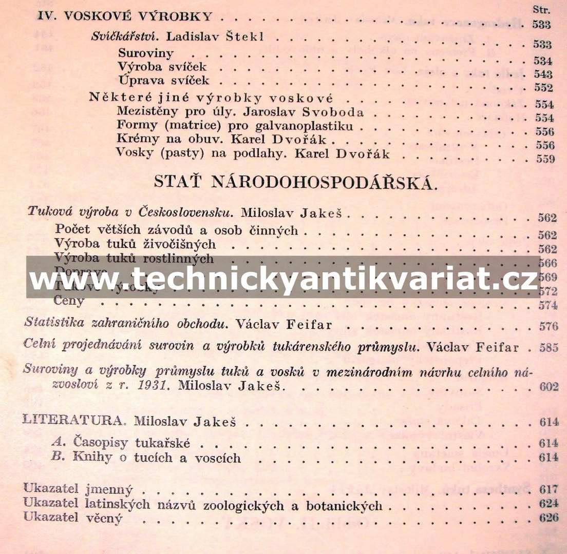 Výroba a zpracování tuků a vosků