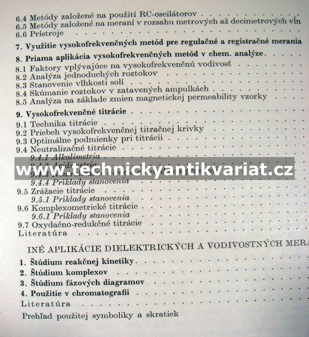 Vodivostné a dielektrické merania v chemickej analýze
