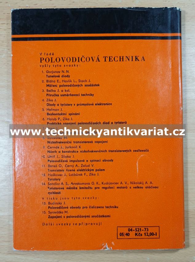 Tyristorové měniče kmitočtu pro regulaci motorů s velkou otáčivou rychlostí - Sandler, Avvakumova, Kudrjavcev, Nikolskij (1973)
