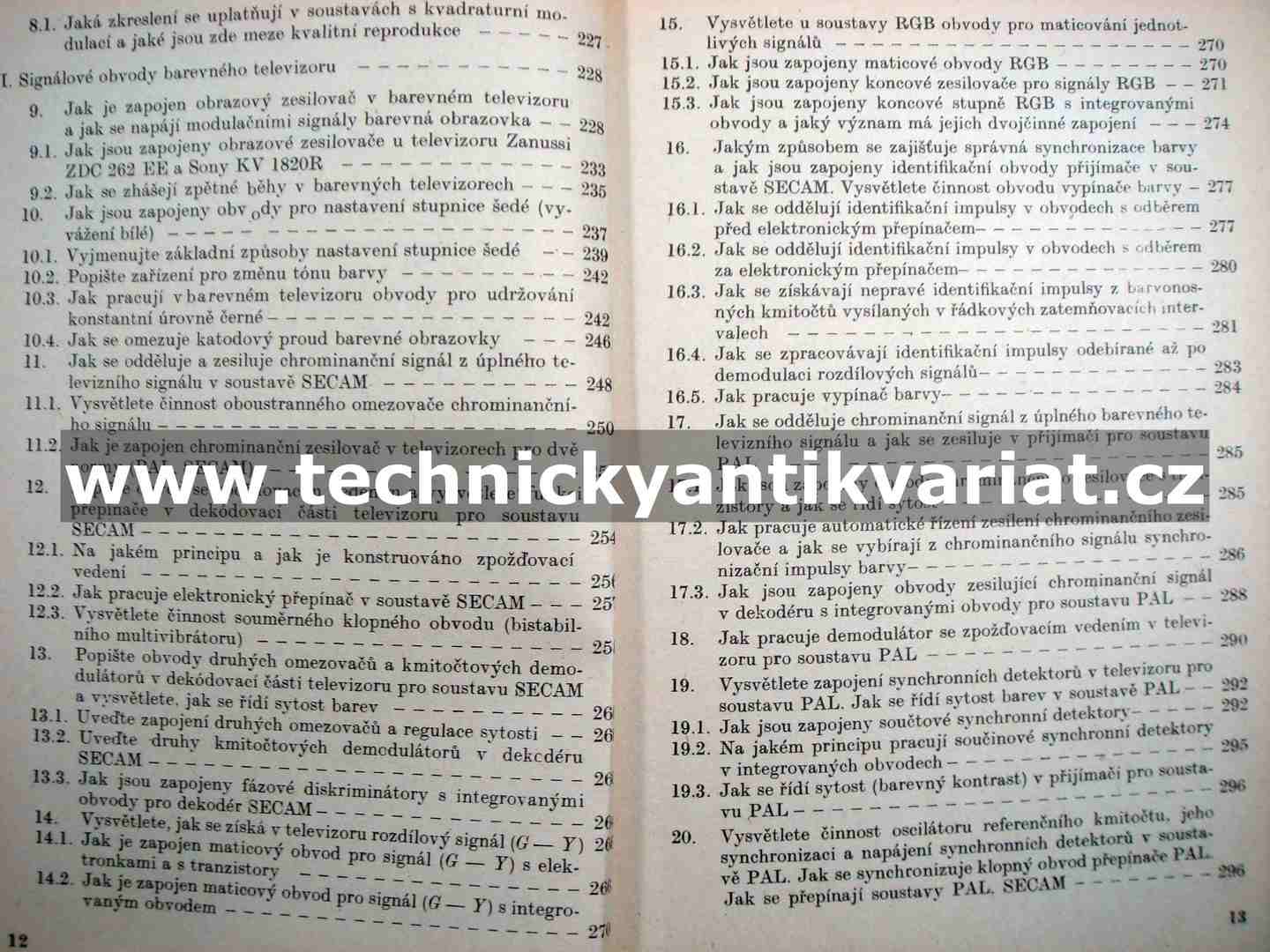 Příprava na kvalifikační zkoušky televizních mechaniků