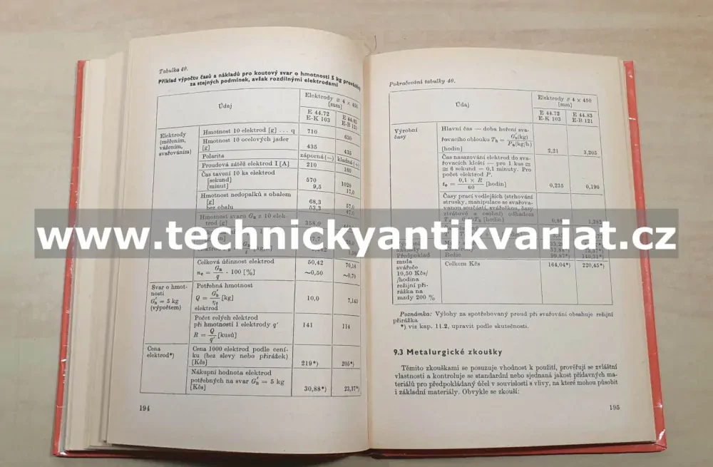 Přídavné materiály pro svařování - Kleander, Blažek (1973)