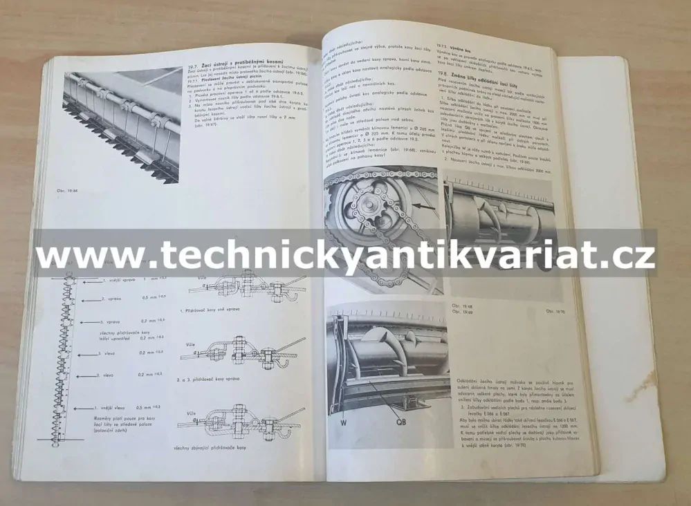 Žací řádkovač E301 - Servisní příručka