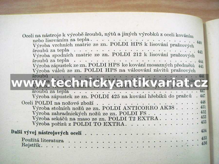 Nástrojové oceli - Viktor Walla (1952)