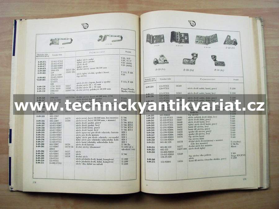 Katalog výzbroje a výstroje motorových vozidel IV. (1958)
