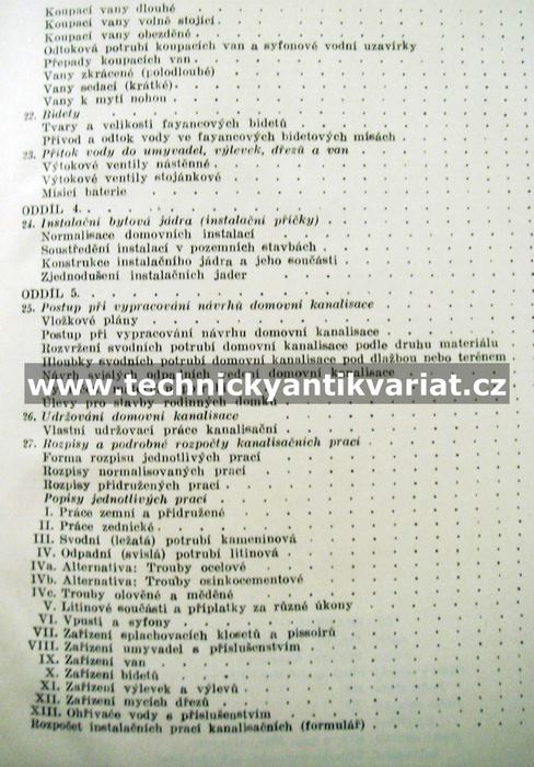Domovní kanalisace - Antonín Skrbek (1951)