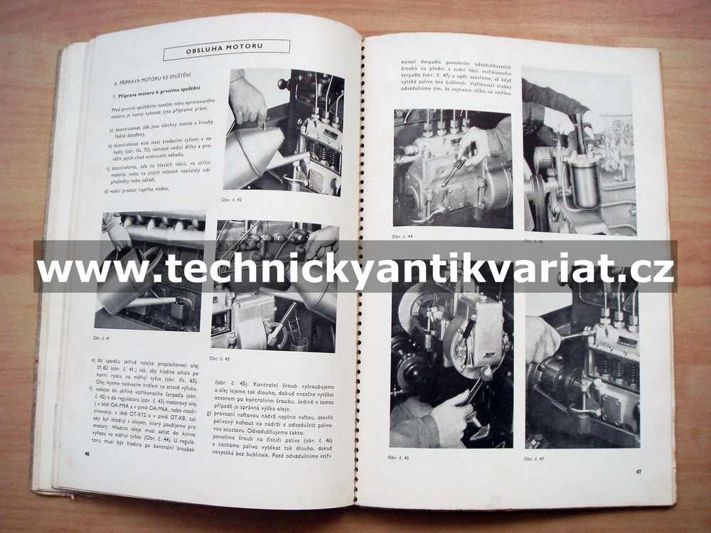 Škoda S110 naftový motor - návod k obsluze (1969)
