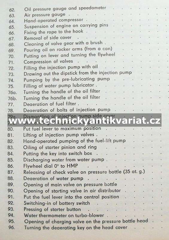 Škoda 160 naftový motor - Instruction for servicing (1971)