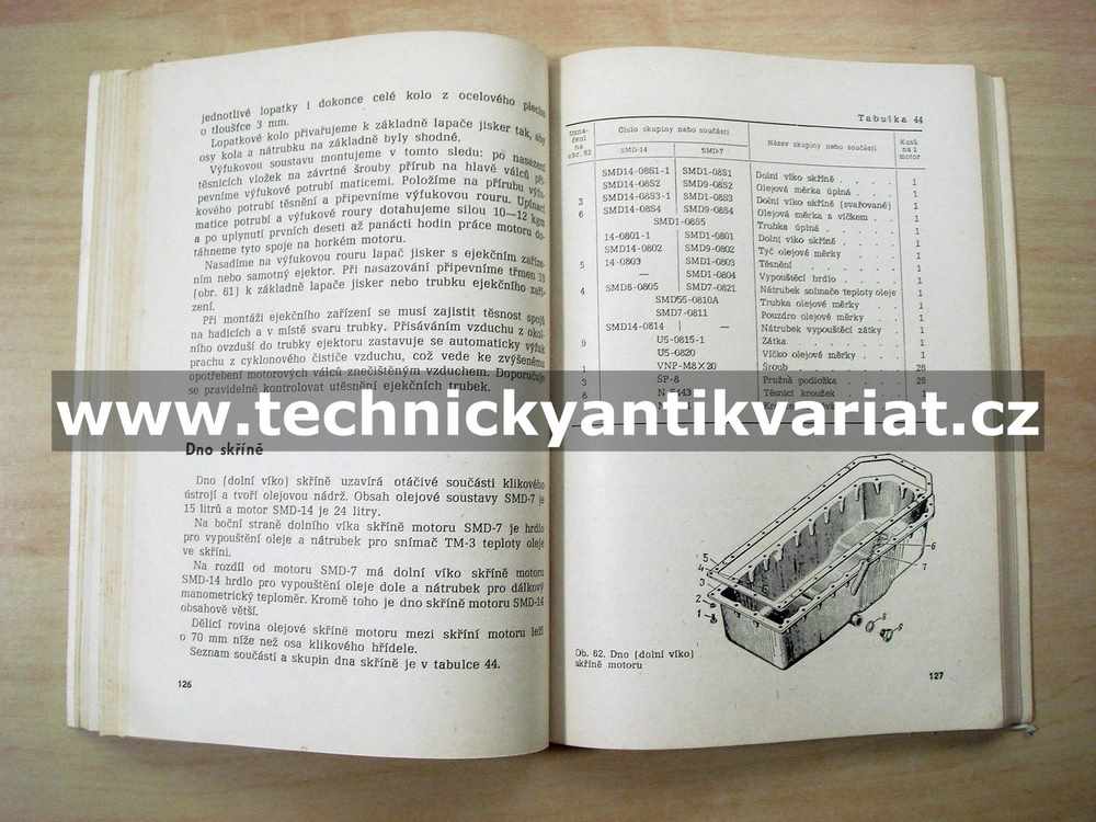 SMD motor - dílenská příručka (1965)