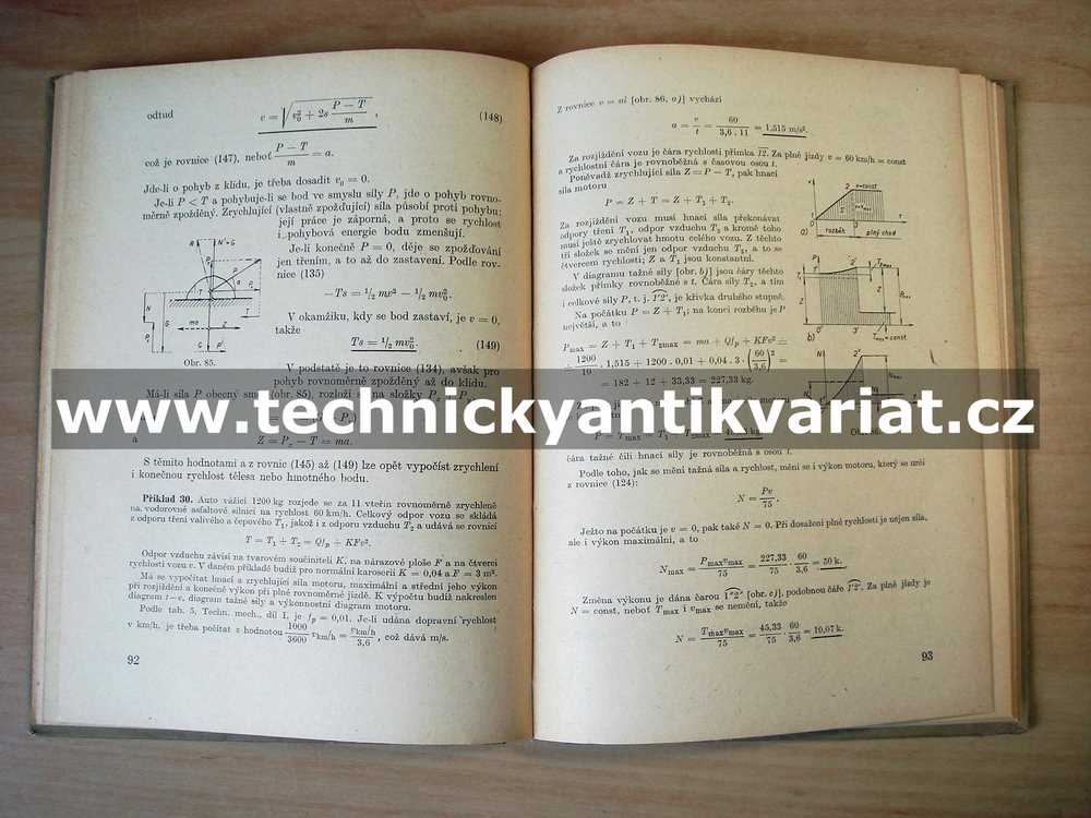 Technická mechanika II. Dynamika tuhých těles - Josef Ječmínek (1957)