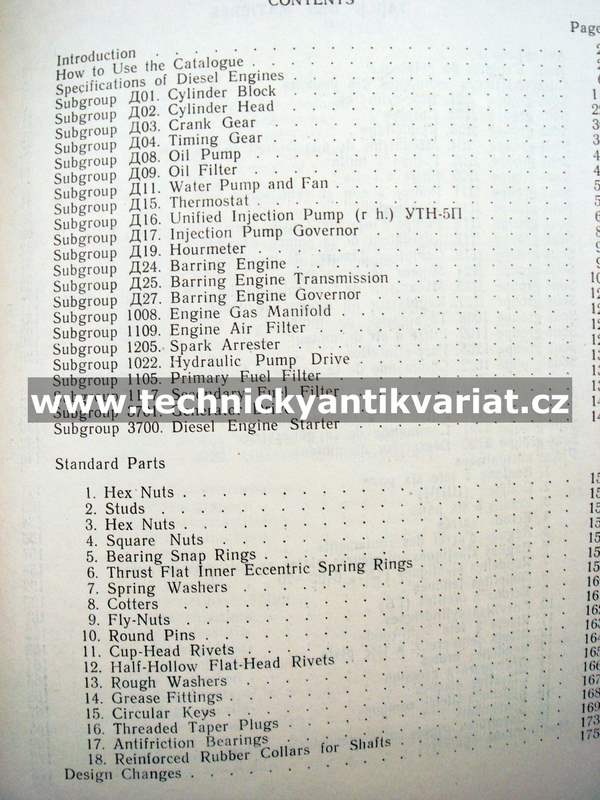Motor D65 a modifikace - katalog