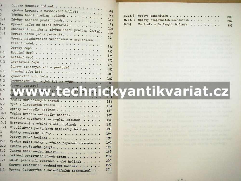 Technologie hodinářství I.II - Vojík, Hájek, Filipenský, Kintšnerová (1987)