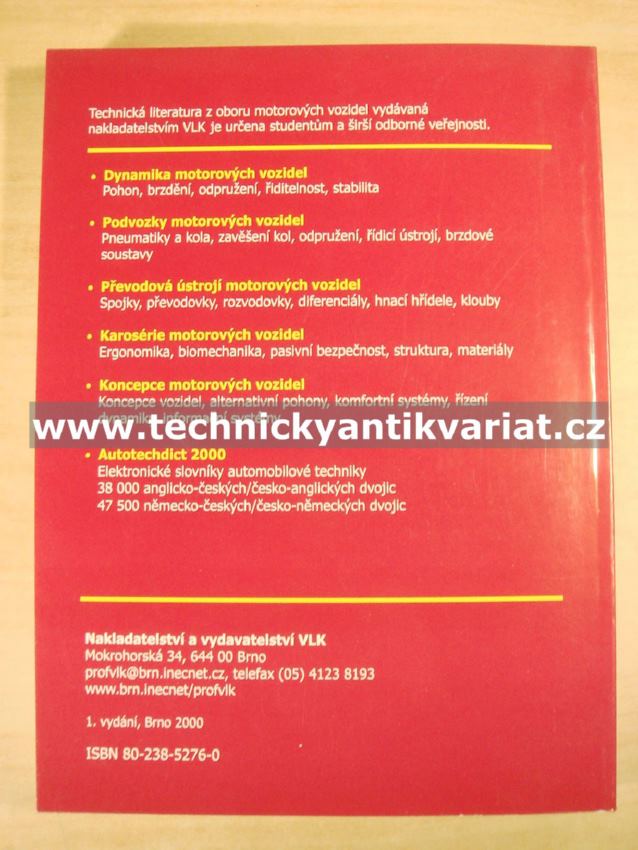 Koncepce motorových vozidel - František Vlk (2000)