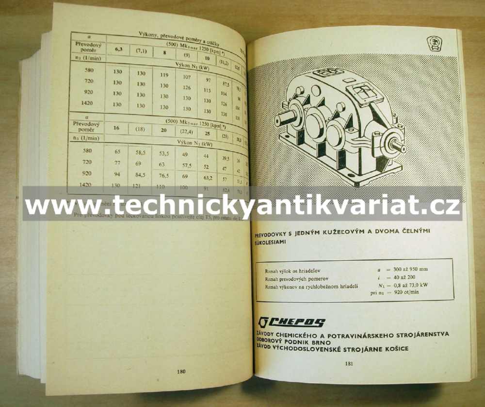 Katalog typizovaných průmyslových převodovek (1967)