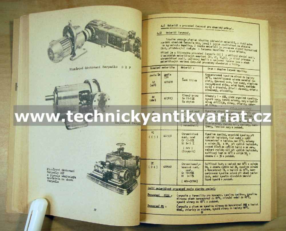 Čerpadla v chemických provozech - Antonín Hubner